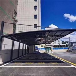 惠州钢结构停车棚 耀铧 户外膜结构汽车棚 遮阳雨棚 工厂车棚