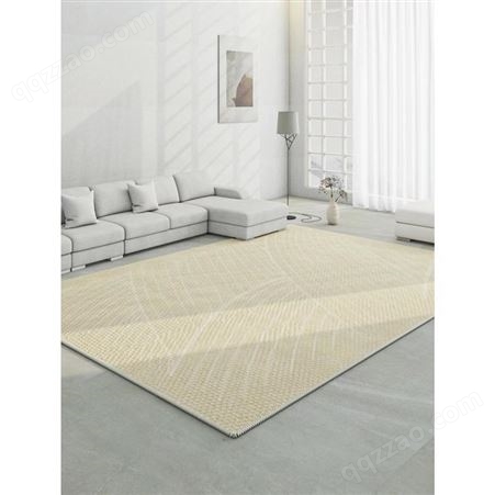 侘寂风客厅地毯日式现代简约北欧沙发茶几毯卧室床边家用轻奢地垫