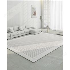 侘寂风客厅地毯日式现代简约北欧沙发茶几毯卧室床边家用轻奢地垫